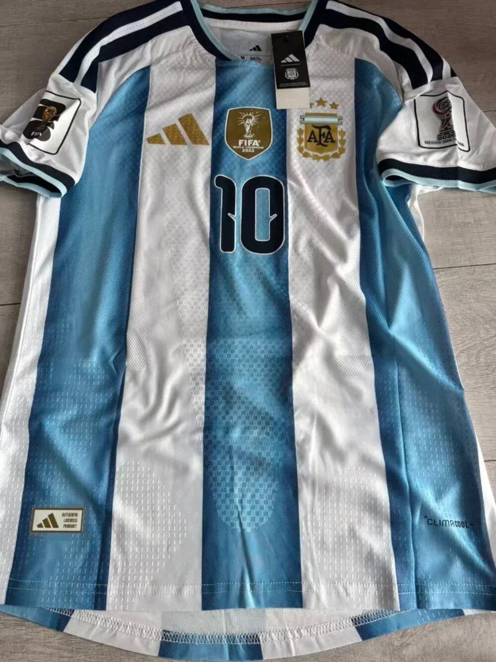 Blue White #10 Soccer Fan Jersey 2026 World Cup Men’s M - Picture 6 of 7
